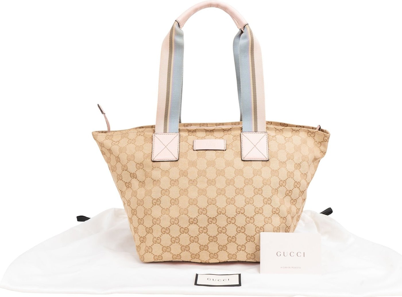 Gucci Monogram GG Canvas Tote Shoulder Bag