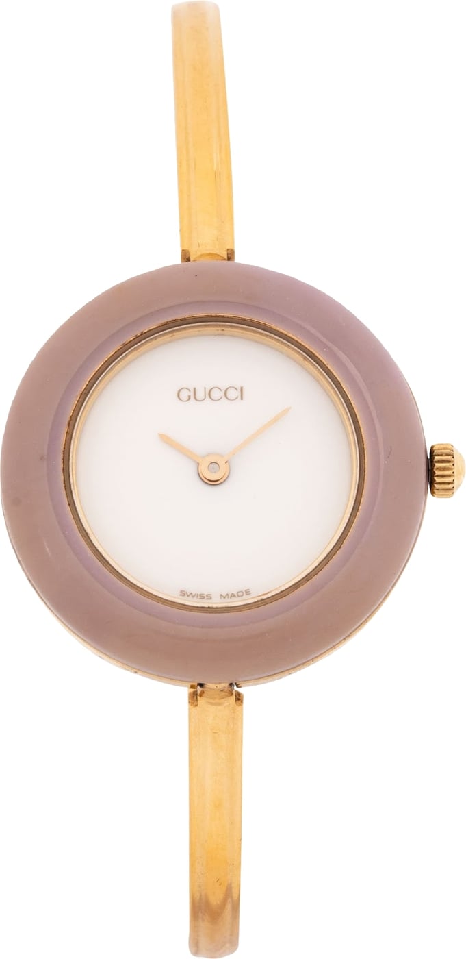 Gucci Gold Tone Change Bezel 11/12.2 Women Watch