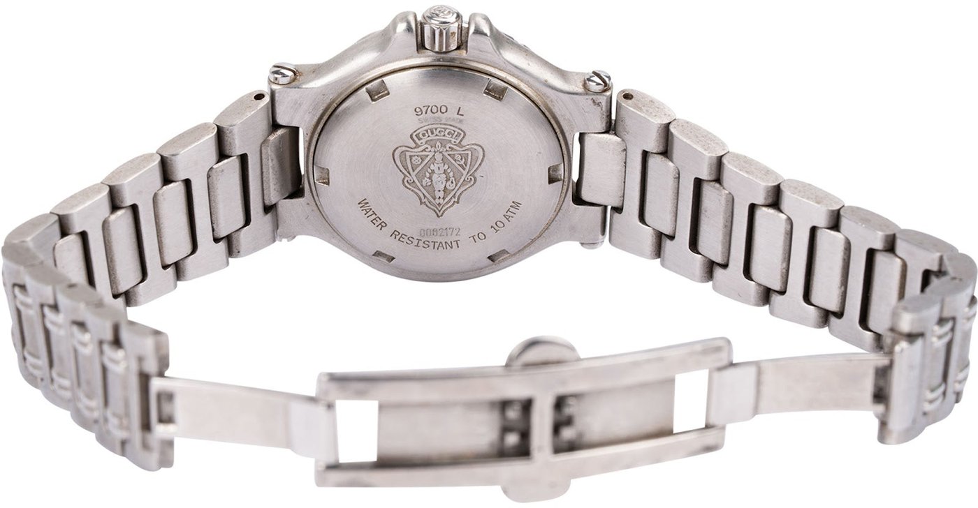 Gucci Silver Tone 9700L Diver's Woman Watch