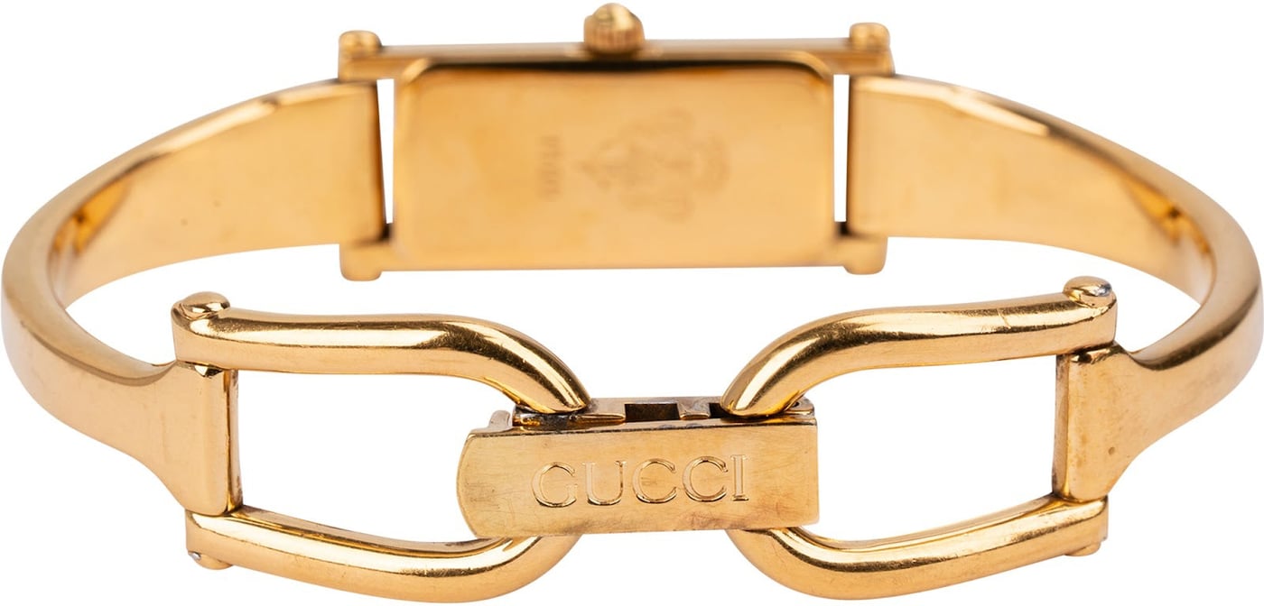Gucci Gold Tone 1500L Bangle Woman Watch