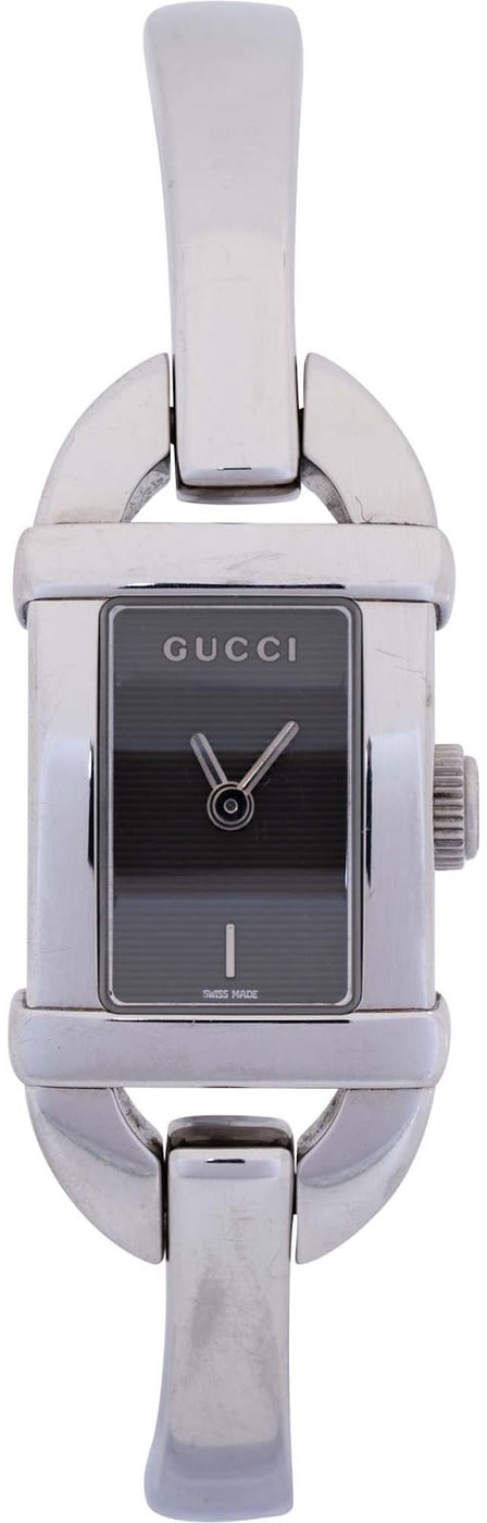 Gucci Silver Tone 6800L Bangle Woman Watch
