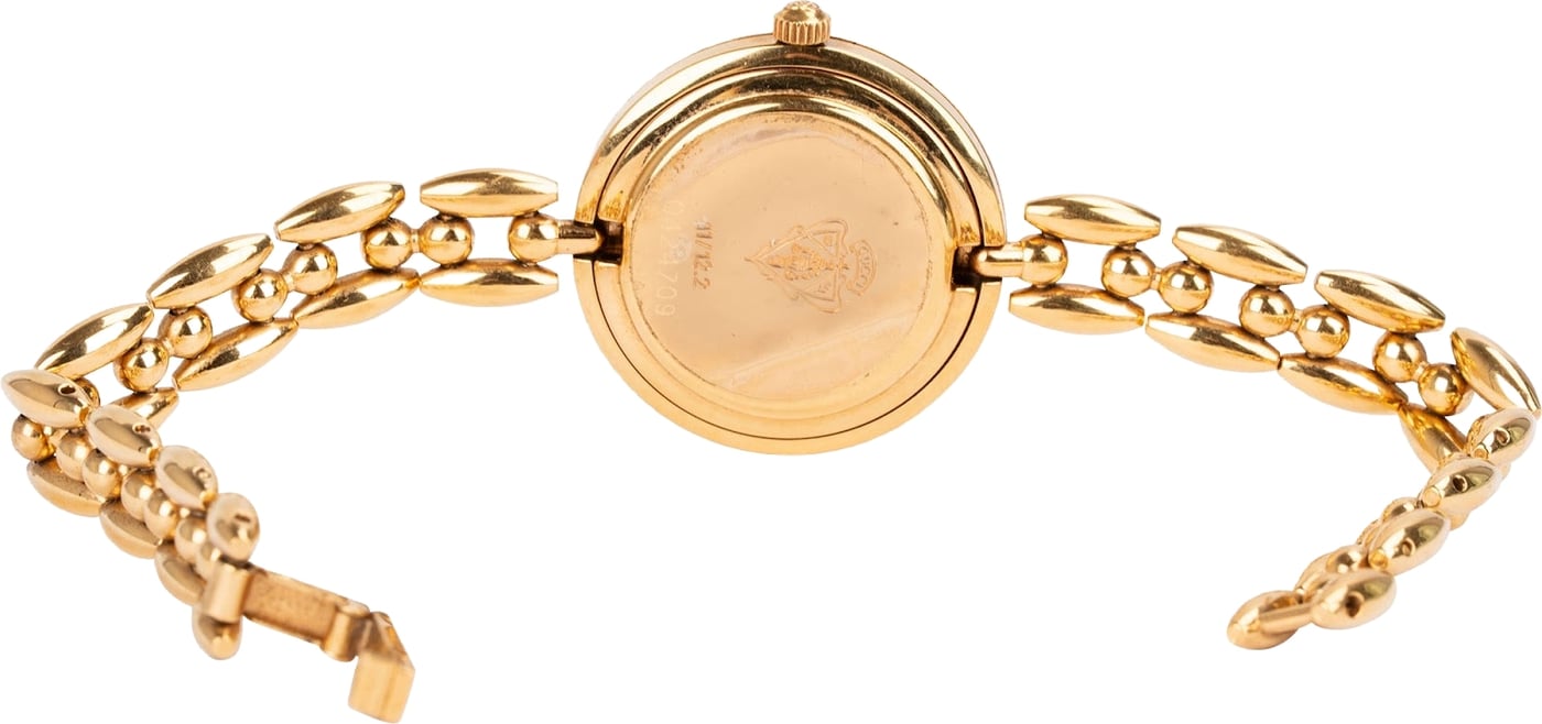 Gucci Gold Tone Change Bezel Bangle 11/12.2 Women Watch