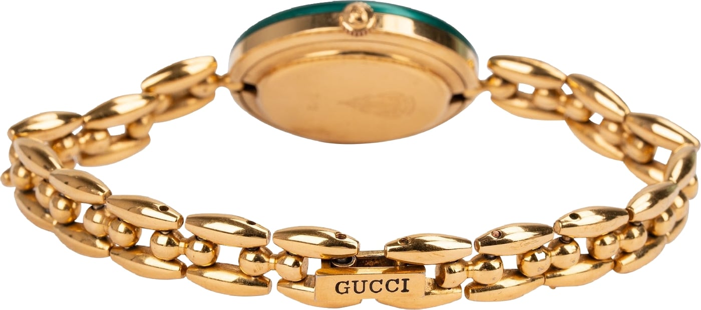 Gucci Gold Tone Change Bezel 11/12.2 Women Watch