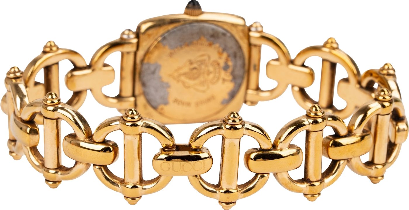 Gucci Gold Tone Horsebit 6400L Women Watch
