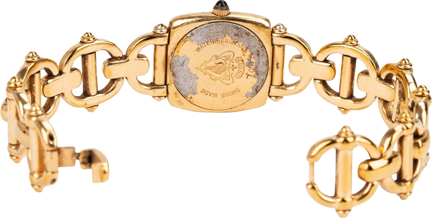 Gucci Gold Tone Horsebit 6400L Women Watch