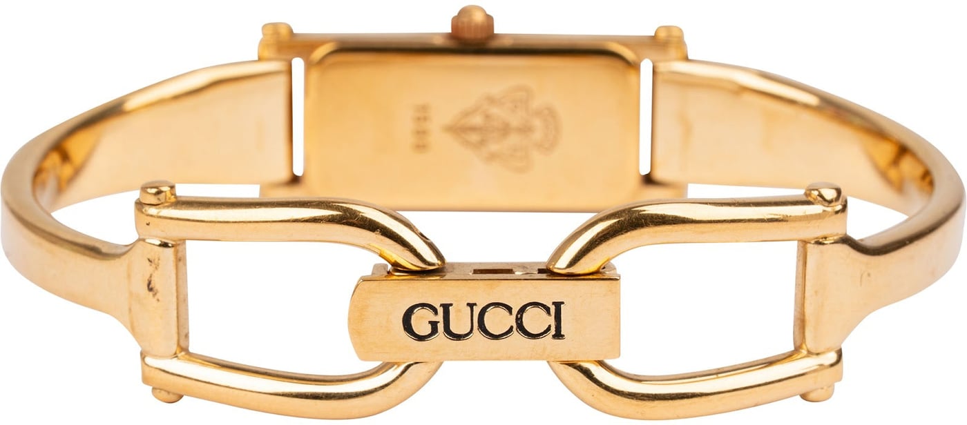 Gucci Gold Tone 1500L Bangle Woman Watch