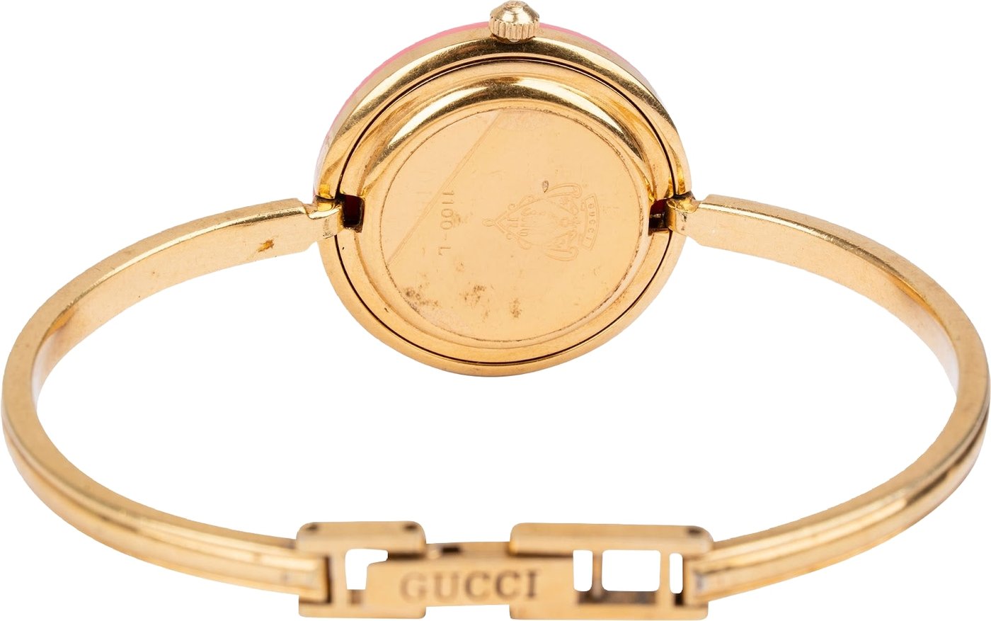 Gucci Gold Tone Change Bezel 11/12.2 Bangle Woman Watch