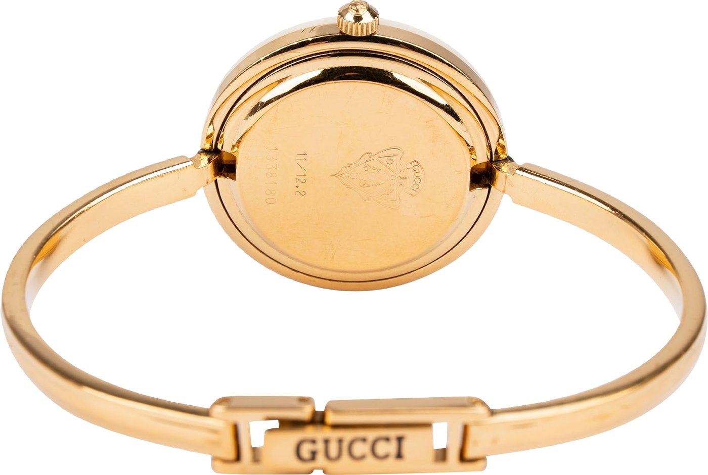 Gucci Gold Tone Change Bezel 11/12.2 Bangle Woman Watch
