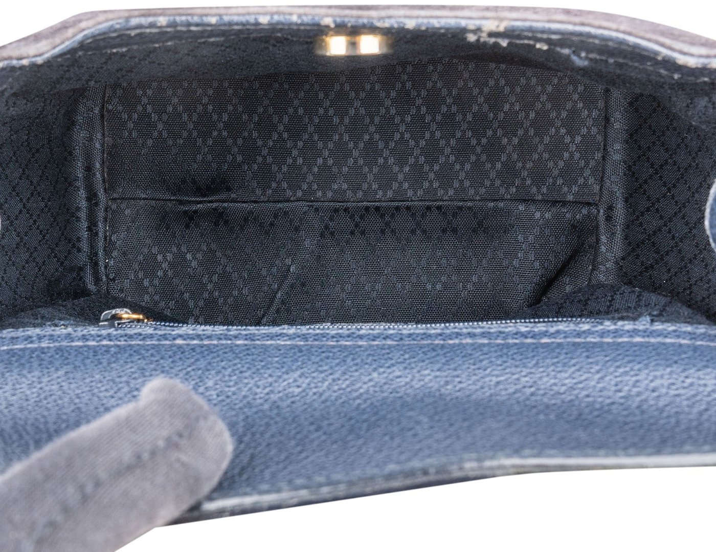 Gucci Suede Bamboo Handle Small Tote Handbag