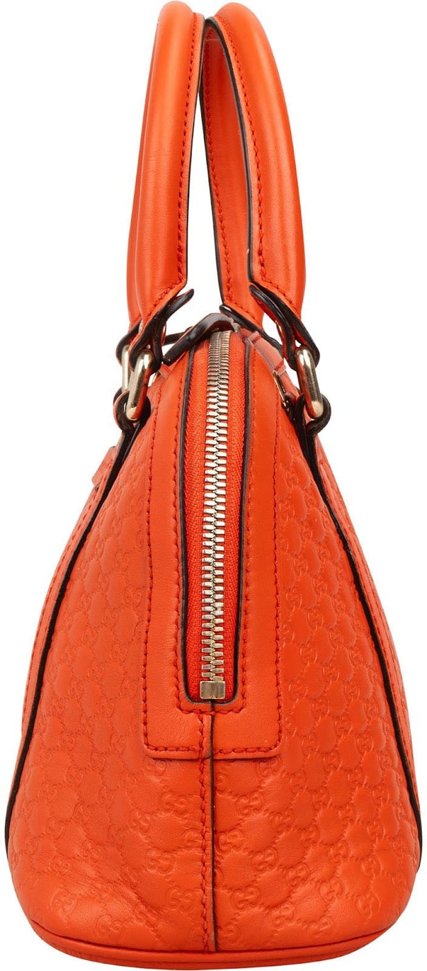 Gucci Microguccissima Leather Grey Mini Dome Handbag