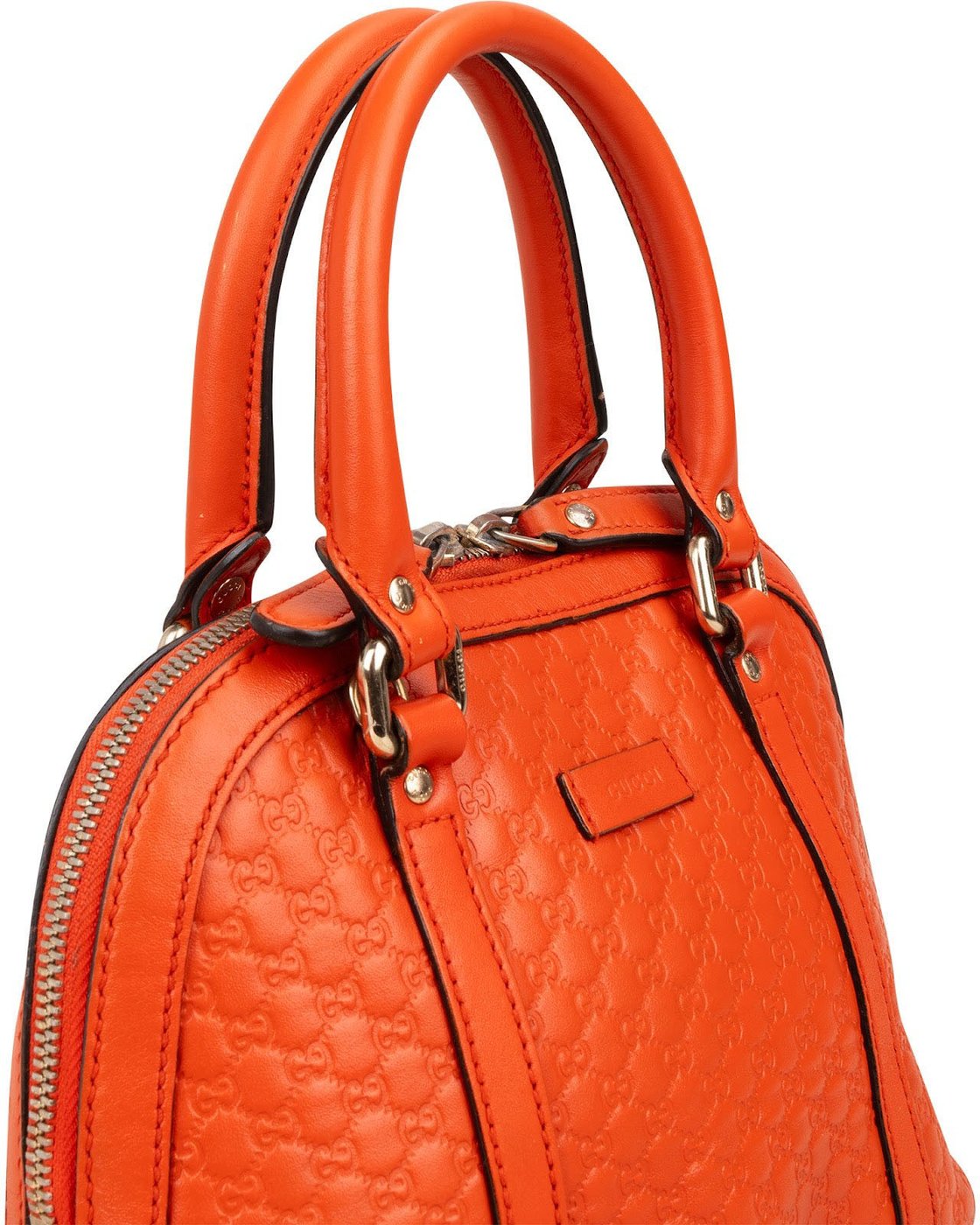 Gucci Microguccissima Leather Grey Mini Dome Handbag