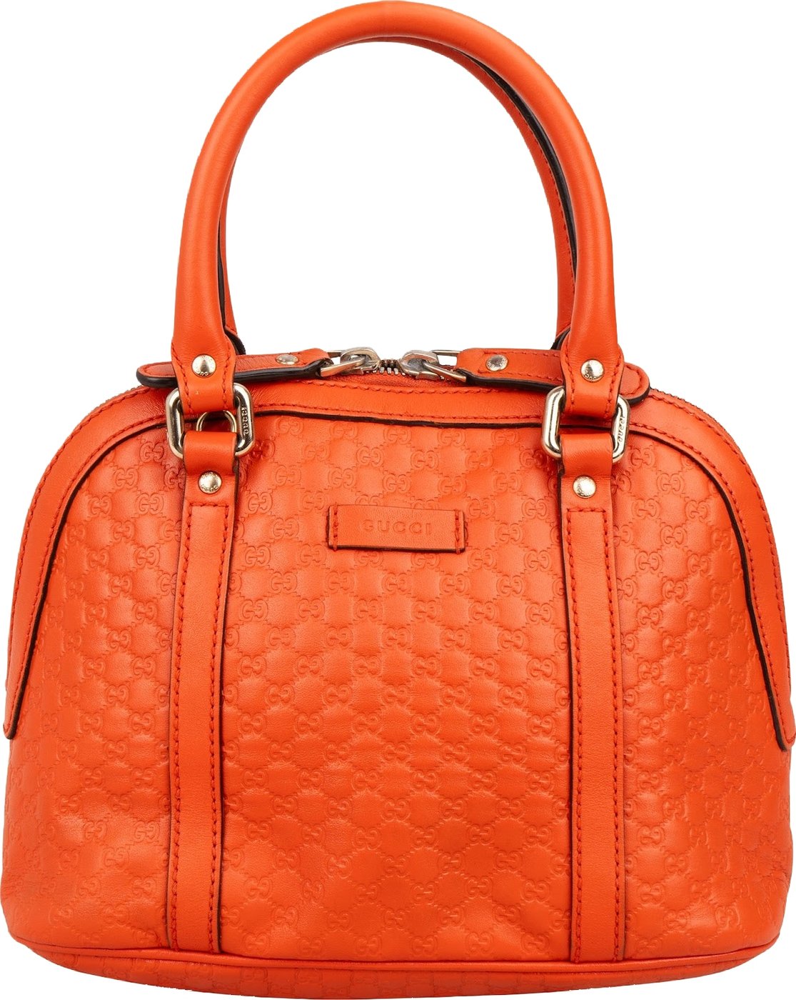 Gucci Microguccissima Leather Grey Mini Dome Handbag