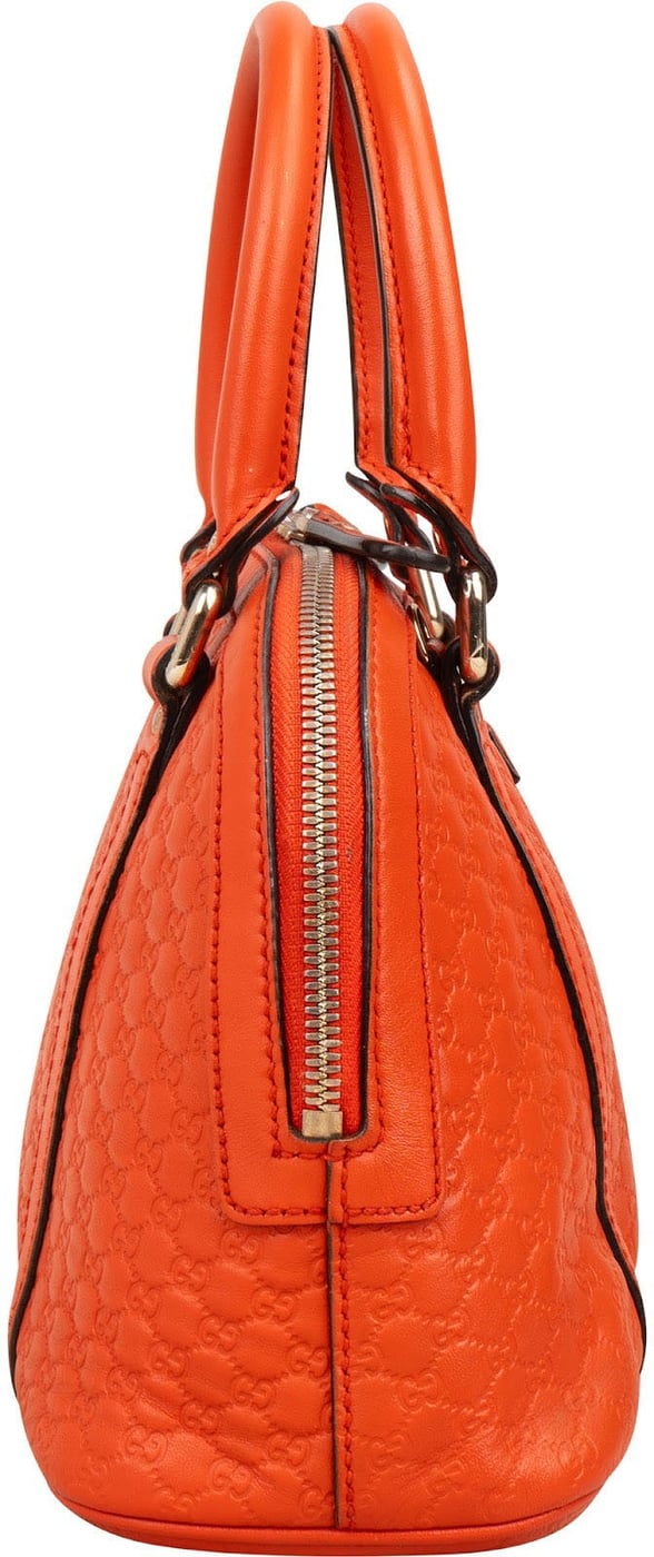 Gucci Microguccissima Leather Grey Mini Dome Handbag