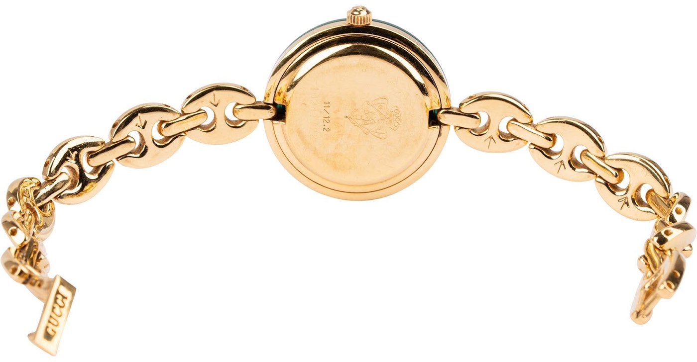 Gucci Gold Tone Change Bezel 11/12.2 Women Watch