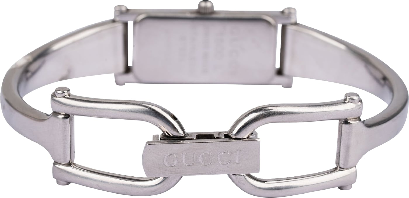 Gucci Silver Tone 1500L Bangle Woman Watch