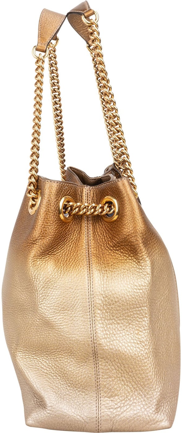 Gucci Bicolor Leather Soho Chain Tote Crossbody Bag