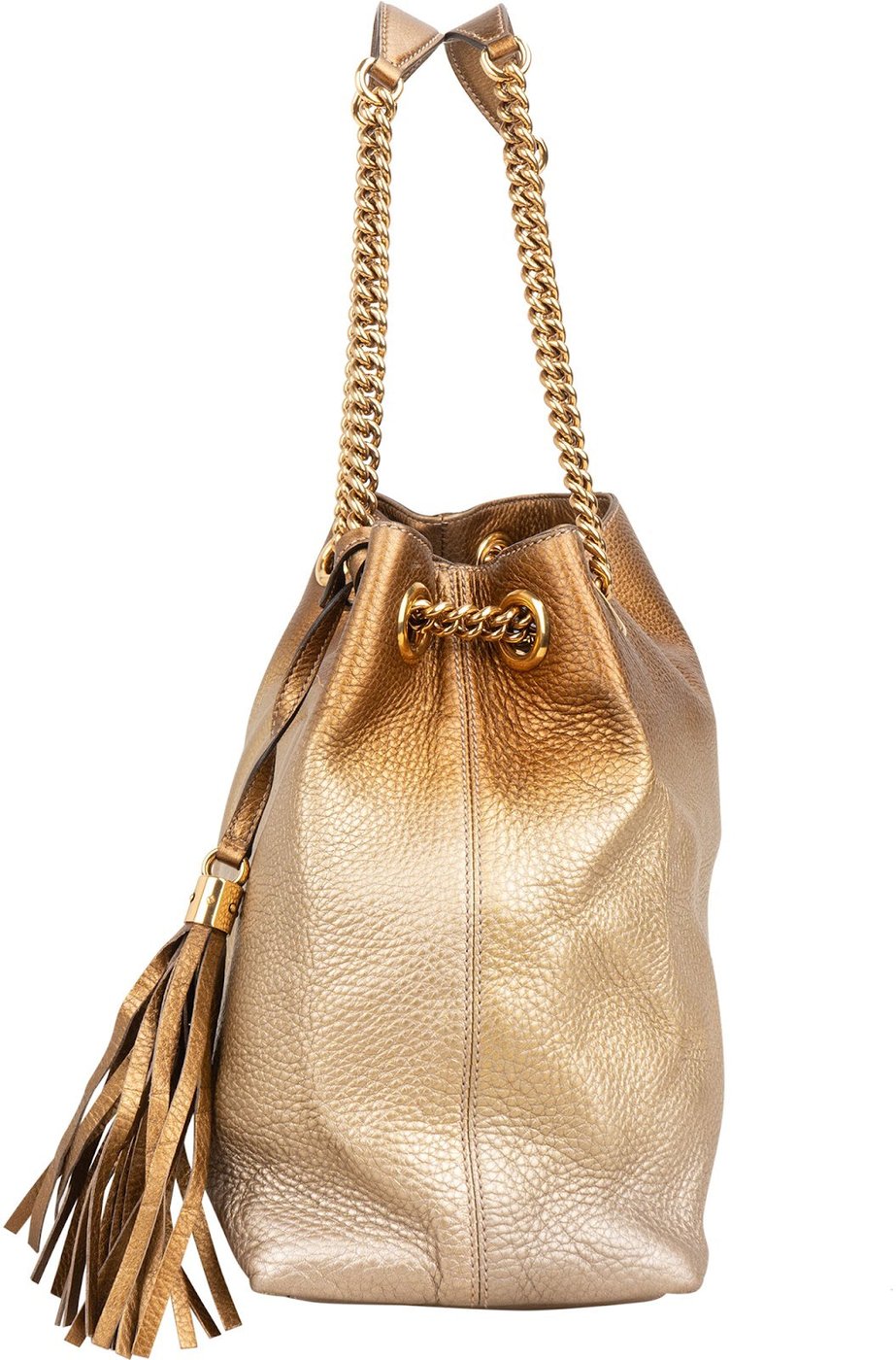Gucci Bicolor Leather Soho Chain Tote Crossbody Bag