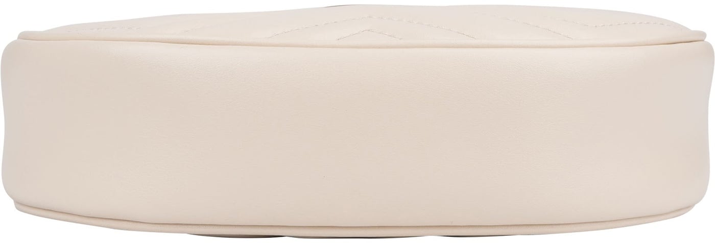 GucciQuilted Leather GG Marmont Half-Moon-Shaped Mini Shoulder Bag