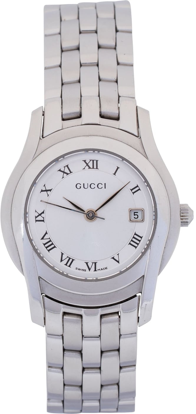 Gucci Silver Tone G-Class 5500L Woman Watch