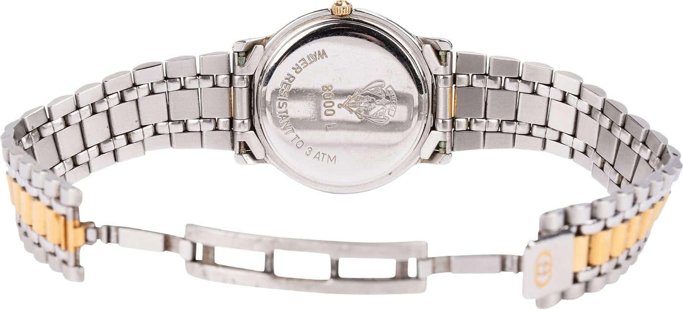 Gucci Bicolor Black Dial 8000L Watch