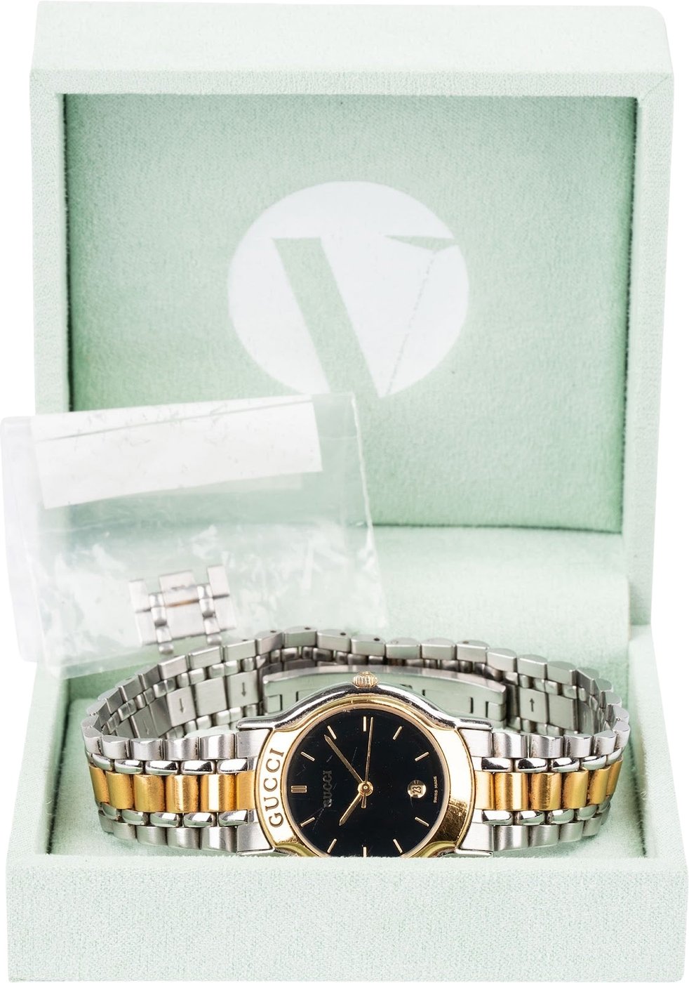 Gucci Bicolor Black Dial 8000L Watch