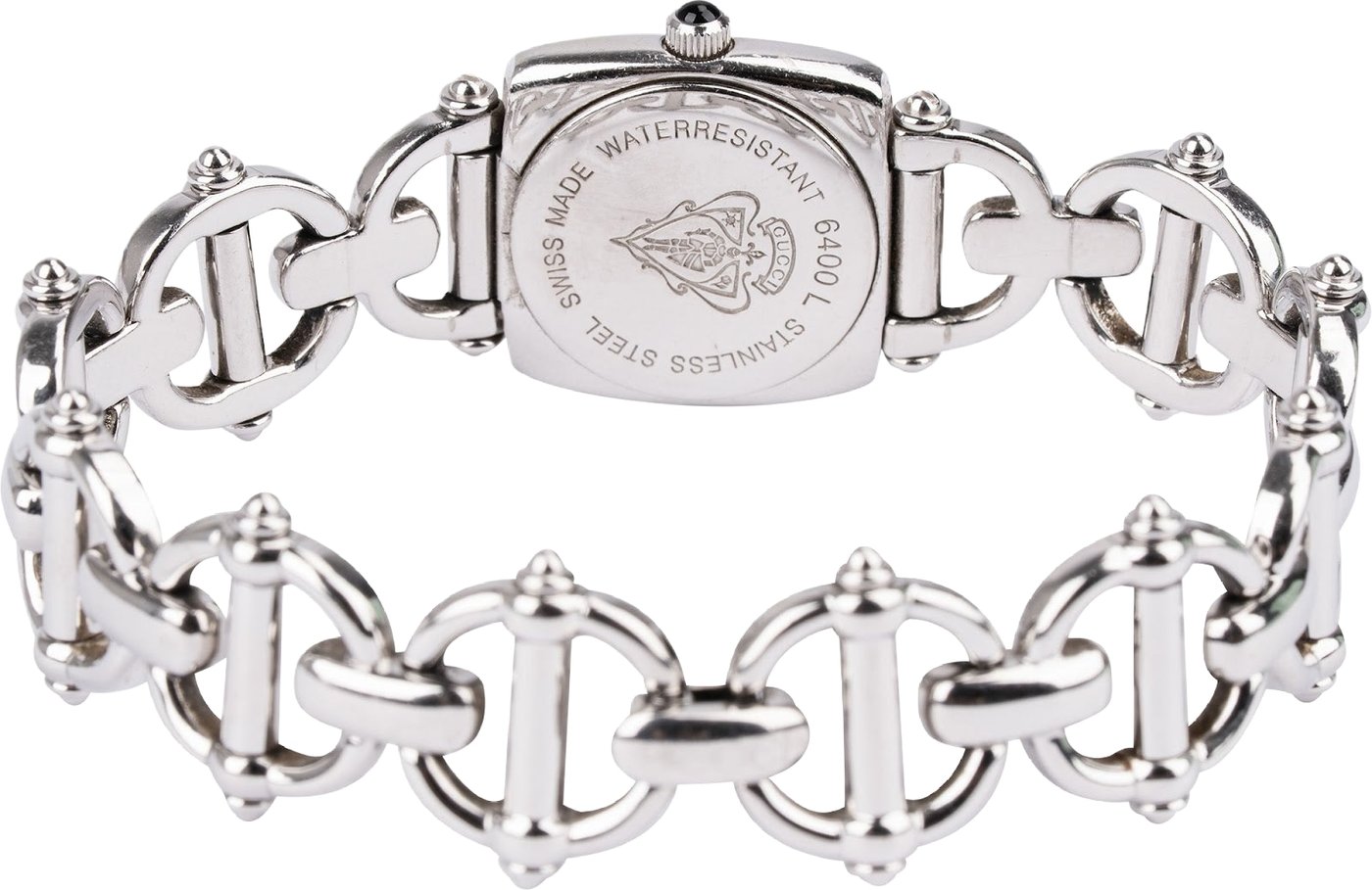 Gucci Silver Tone 6400L Marina Chain Watch