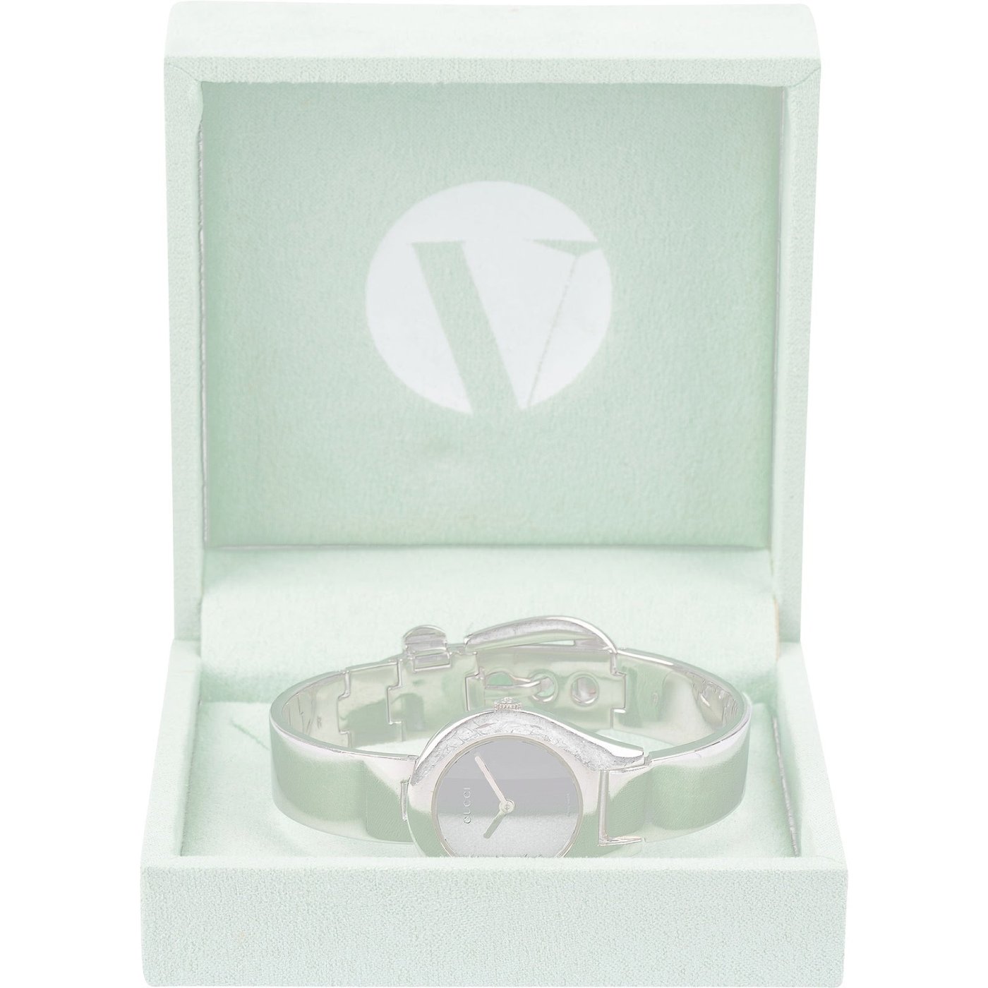 Gucci Silver Tone 6700L Bangle Watch