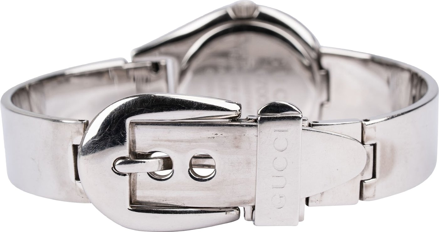 Gucci Silver Tone 6700L Bangle Watch