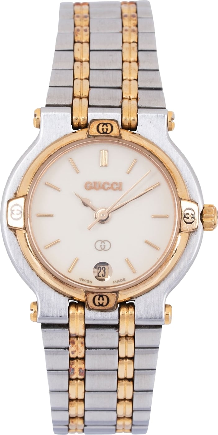 Gucci Bicolor Hardware 9000L Watch