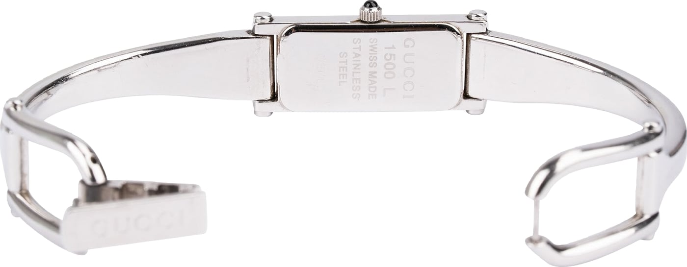 Gucci Silver Tone 1500L Bangle Watch