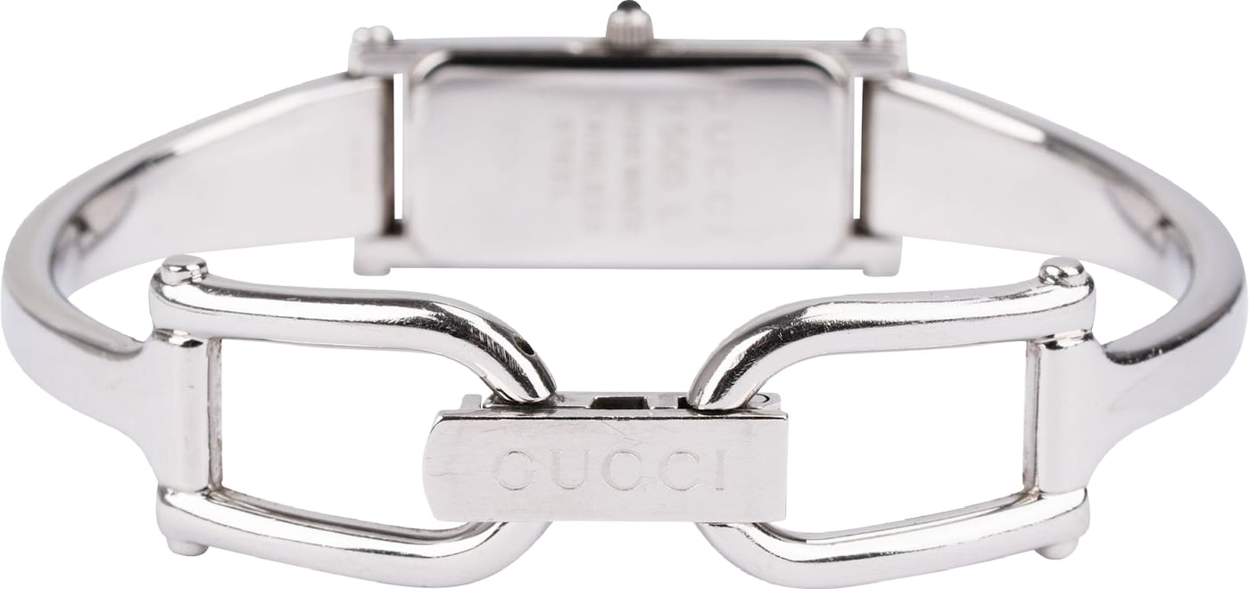Gucci Silver Tone 1500L Bangle Watch