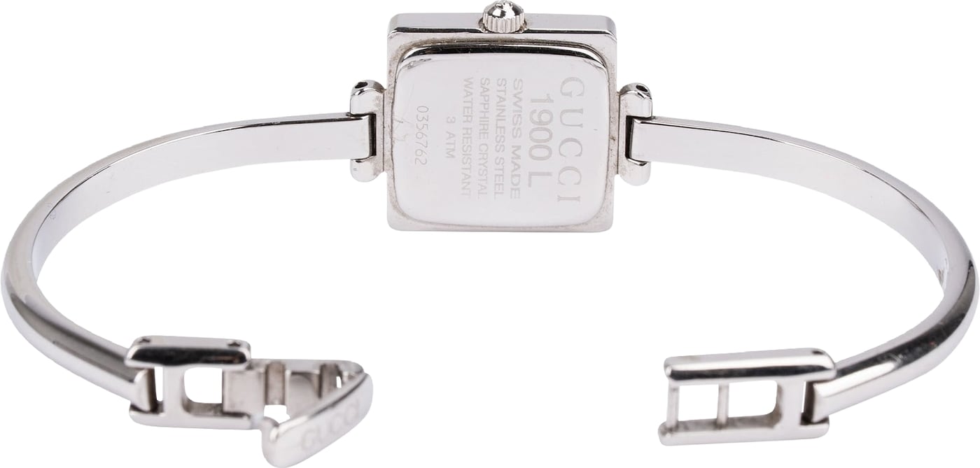 Gucci Silver Tone 1900L Bangle Watch