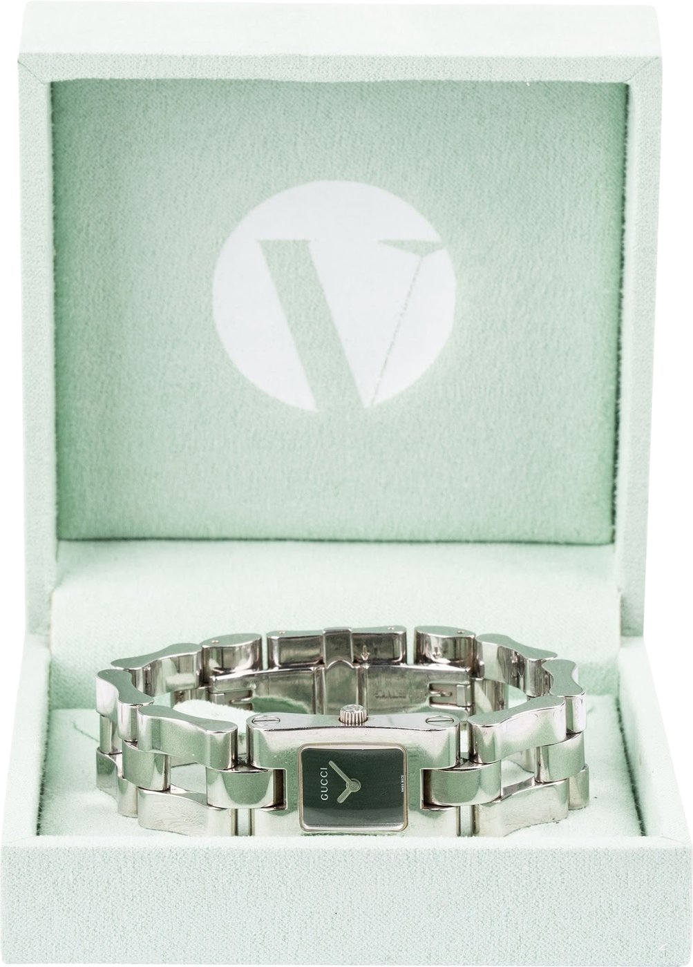Gucci Silver Tone Square 2305L Woman Watch