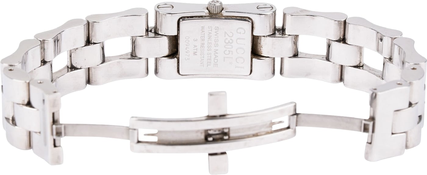Gucci Silver Tone Square 2305L Woman Watch