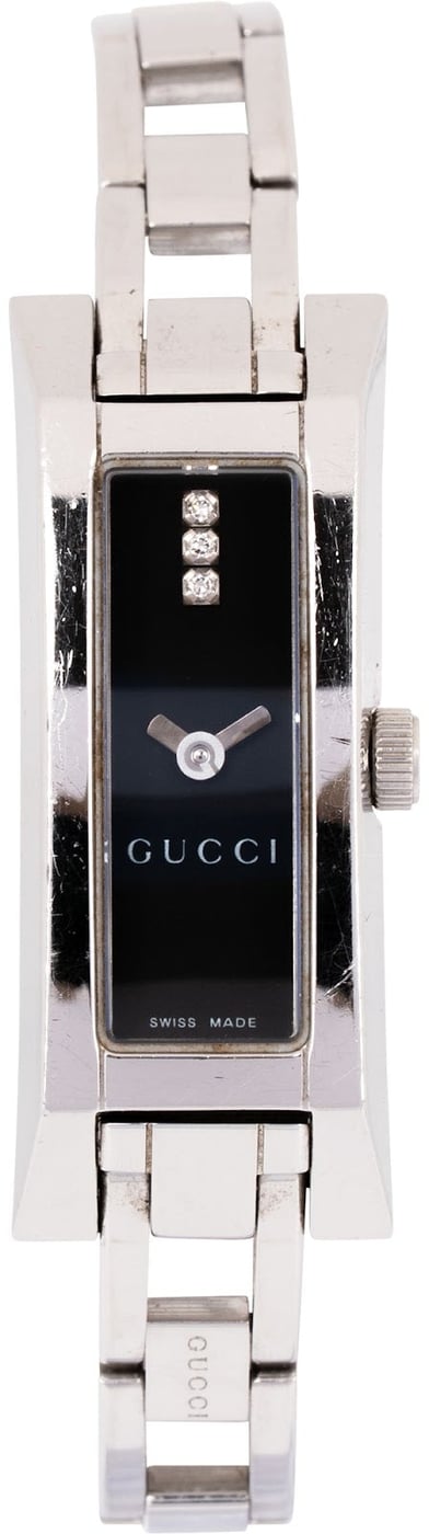 Gucci Silver Tone 110 Diamond Woman Watch