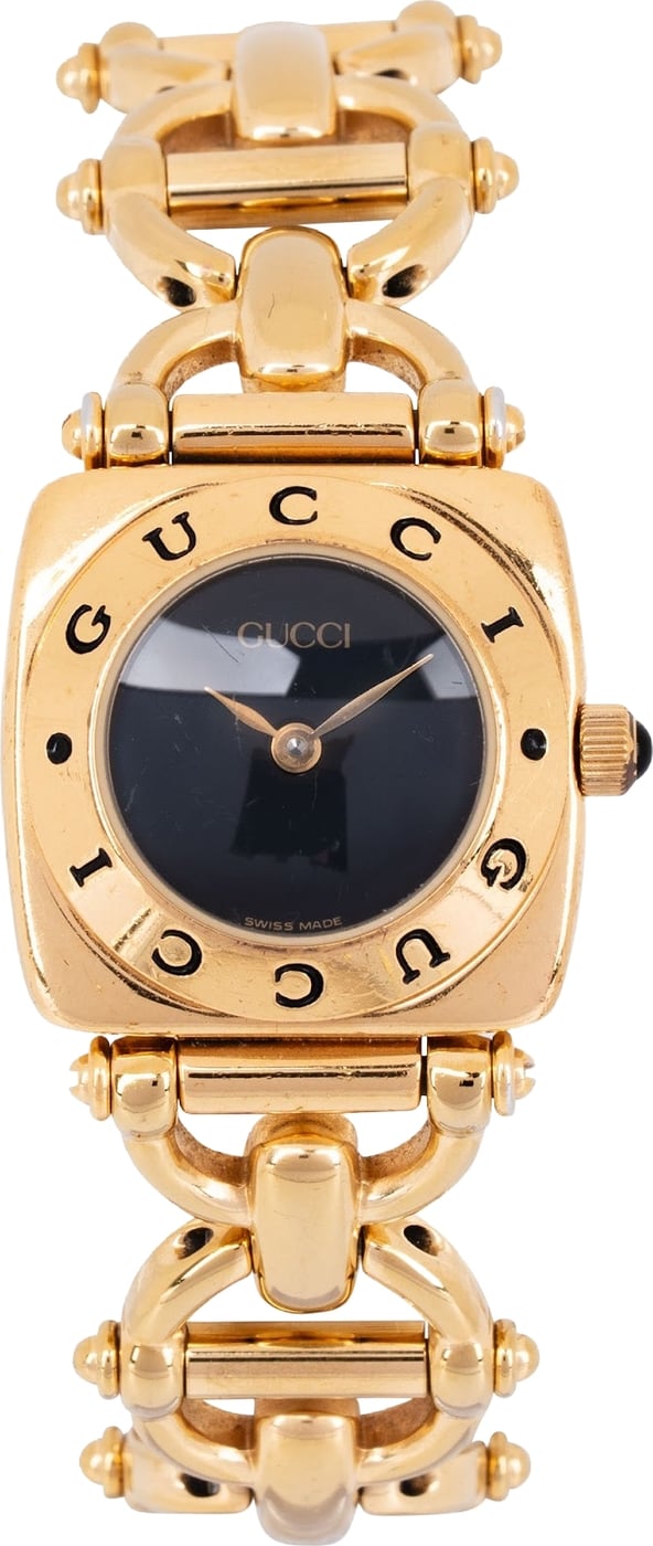 Gucci Gold Tone Horsebit 6400L Woman Watch