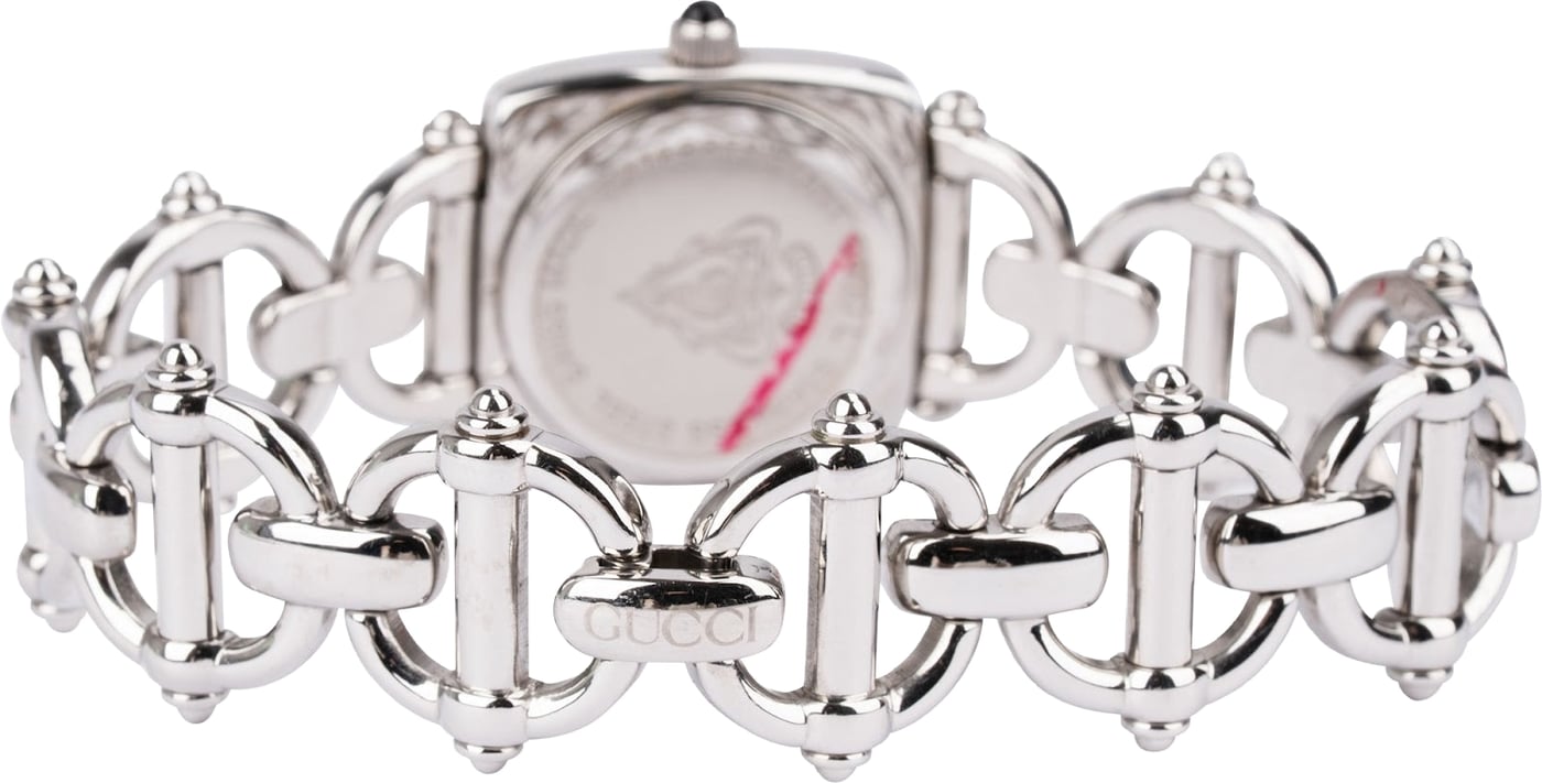 Gucci Silver Tone Horsebit 6400L Woman Watch