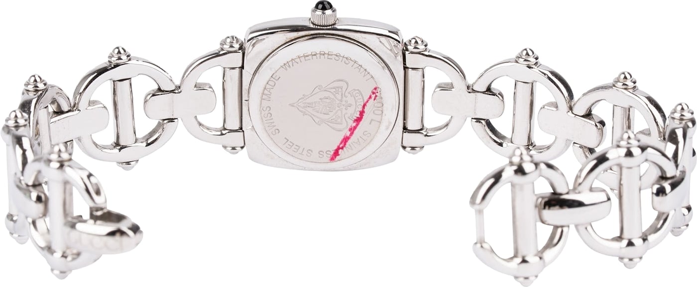 Gucci Silver Tone Horsebit 6400L Woman Watch