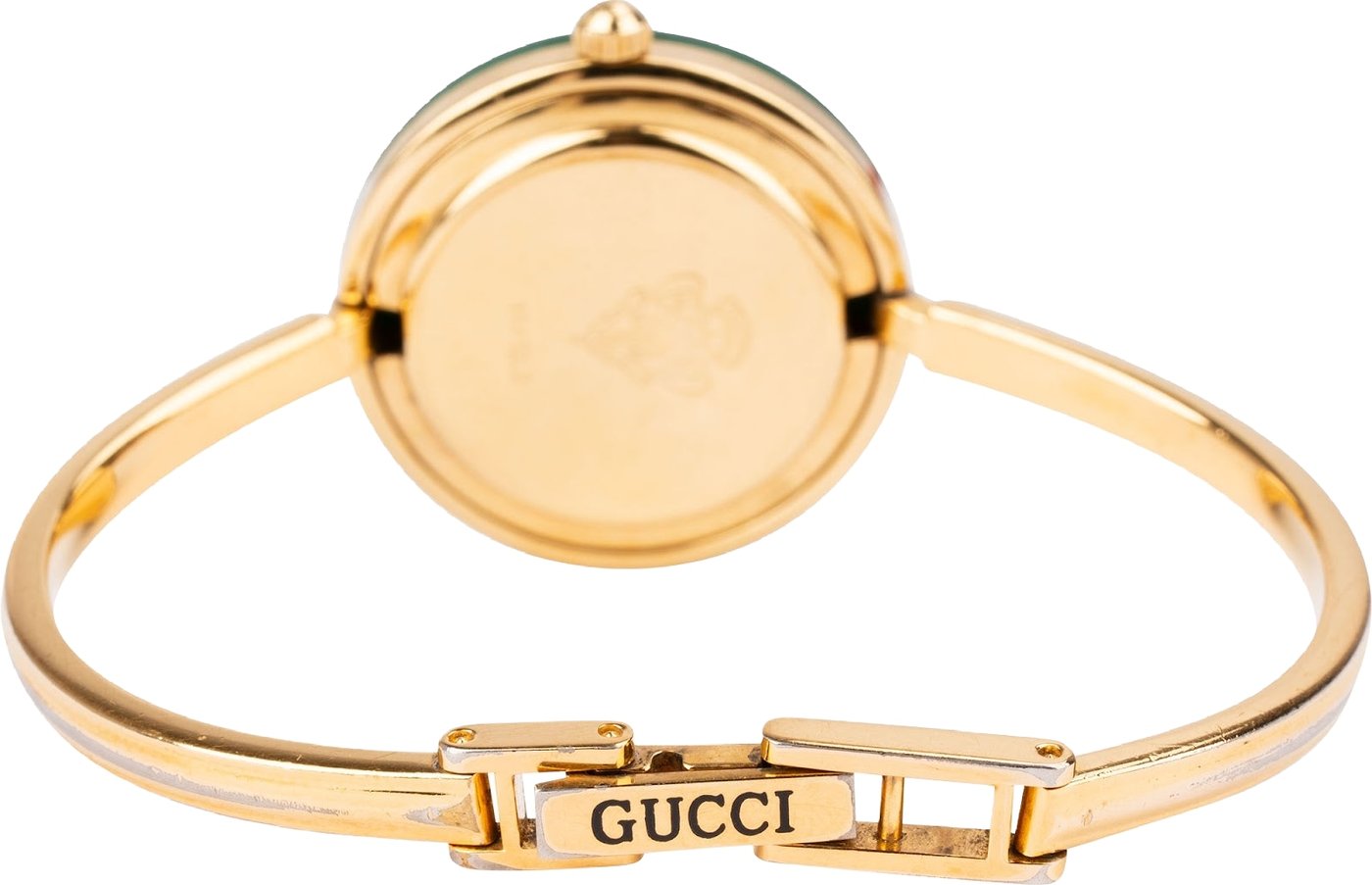 Gucci Gold Tone Sherry Line Change Bezel 11/12.2 Bangle Woman Watch