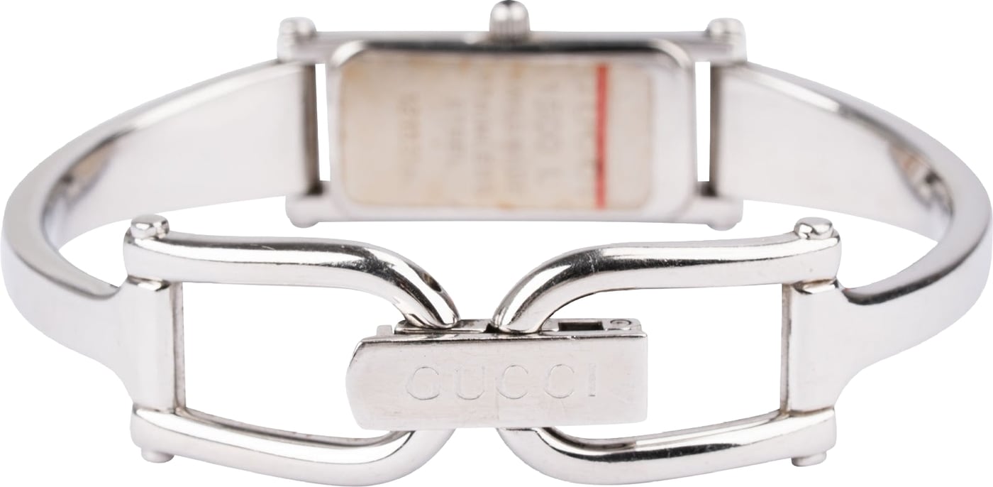 Gucci Silver Tone 1500L Bangle Woman Watch