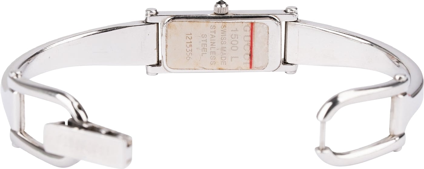 Gucci Silver Tone 1500L Bangle Woman Watch