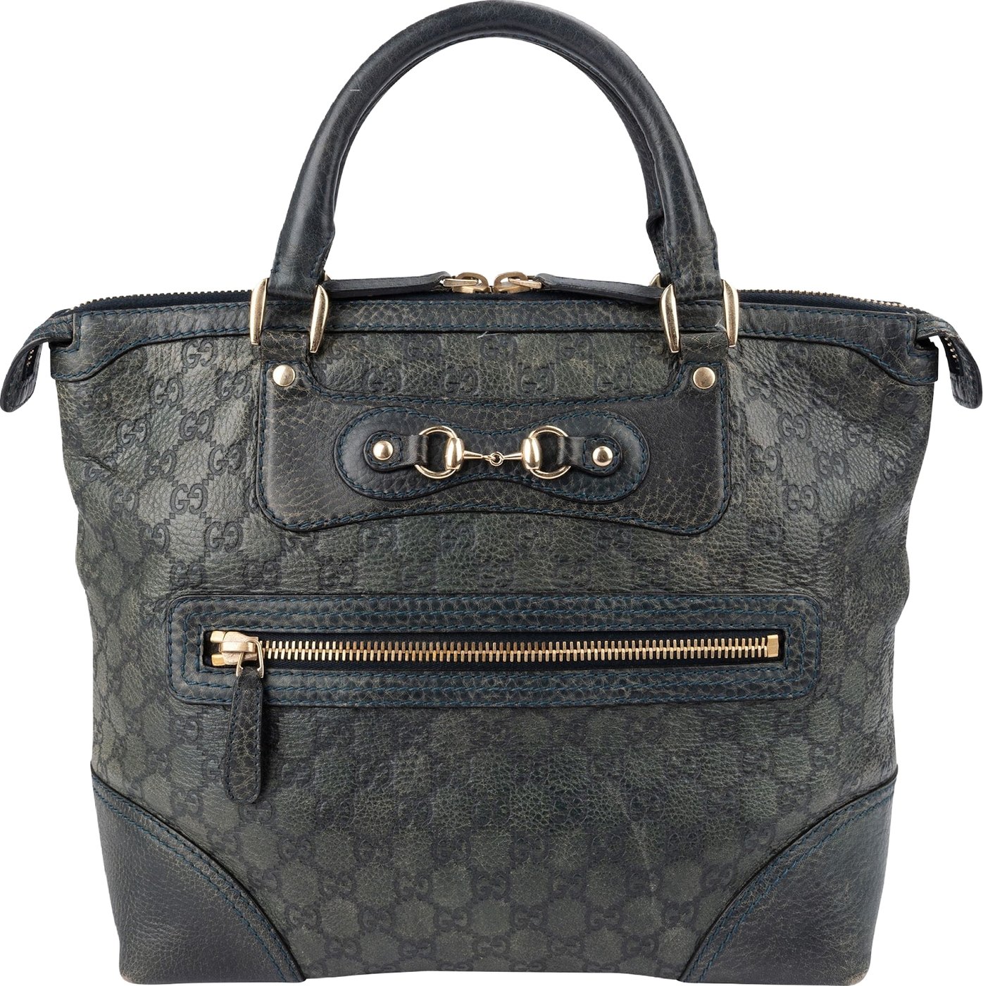 Gucci Guccissima Leather Horsebit Hobo Handbag