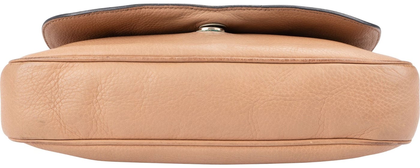Gucci Grained Leather GG Soho Crossbody Bag