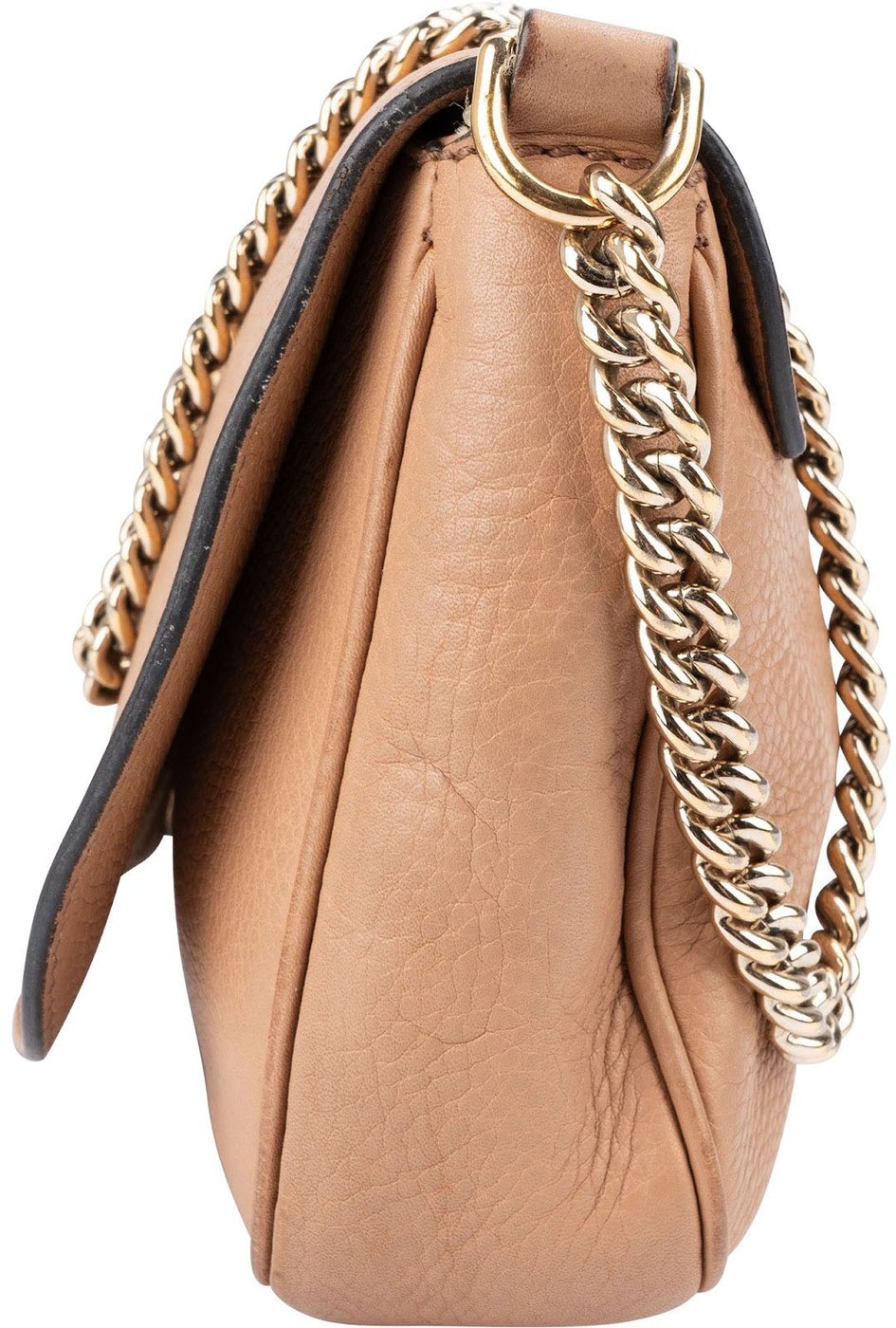 Gucci Grained Leather GG Soho Crossbody Bag
