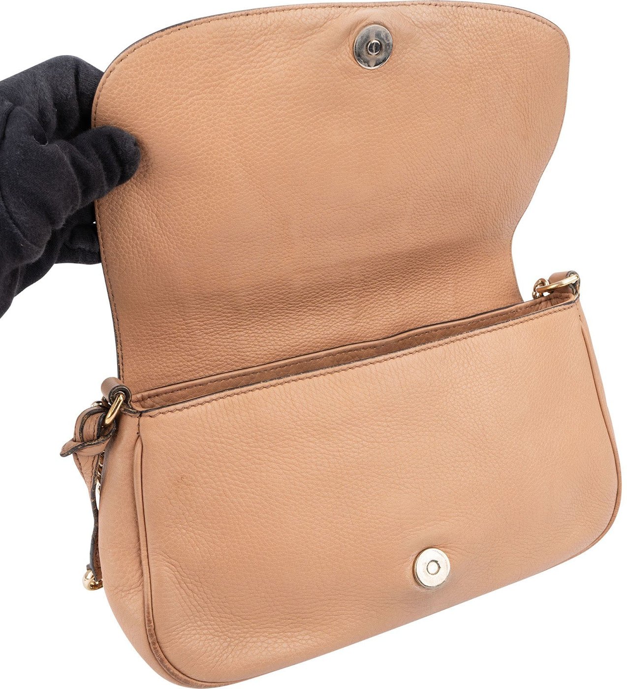 Gucci Grained Leather GG Soho Crossbody Bag