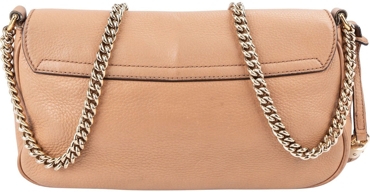 Gucci Grained Leather GG Soho Crossbody Bag