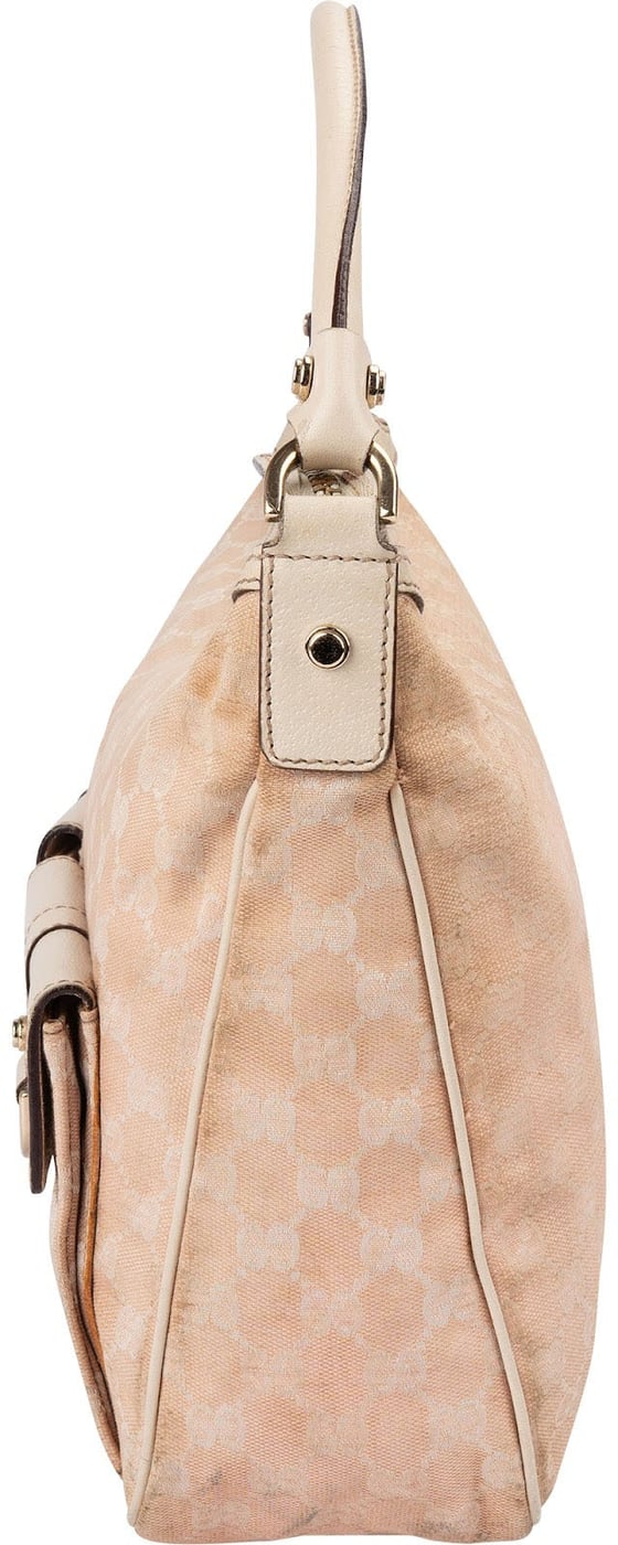 Gucci Monogram GG Canvas D-Ring Double Pocket Shoulder Bag