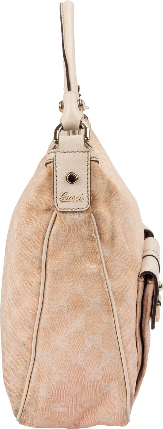 Gucci Monogram GG Canvas D-Ring Double Pocket Shoulder Bag