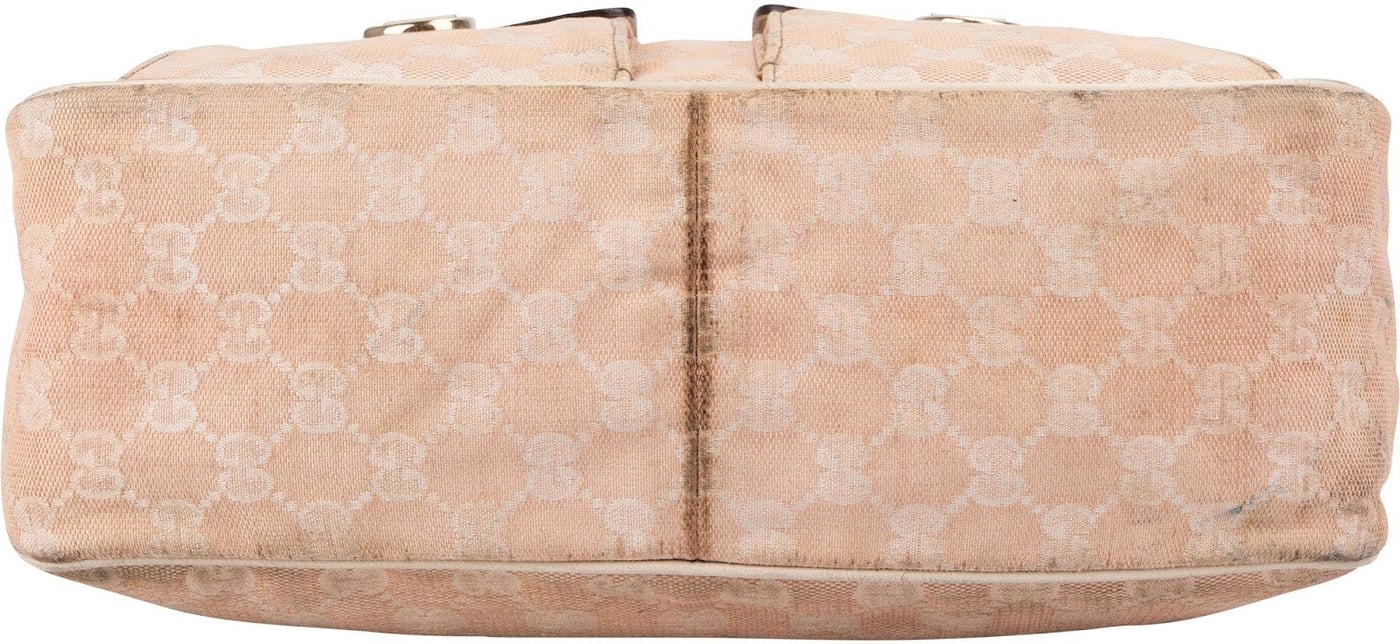 Gucci Monogram GG Canvas D-Ring Double Pocket Shoulder Bag