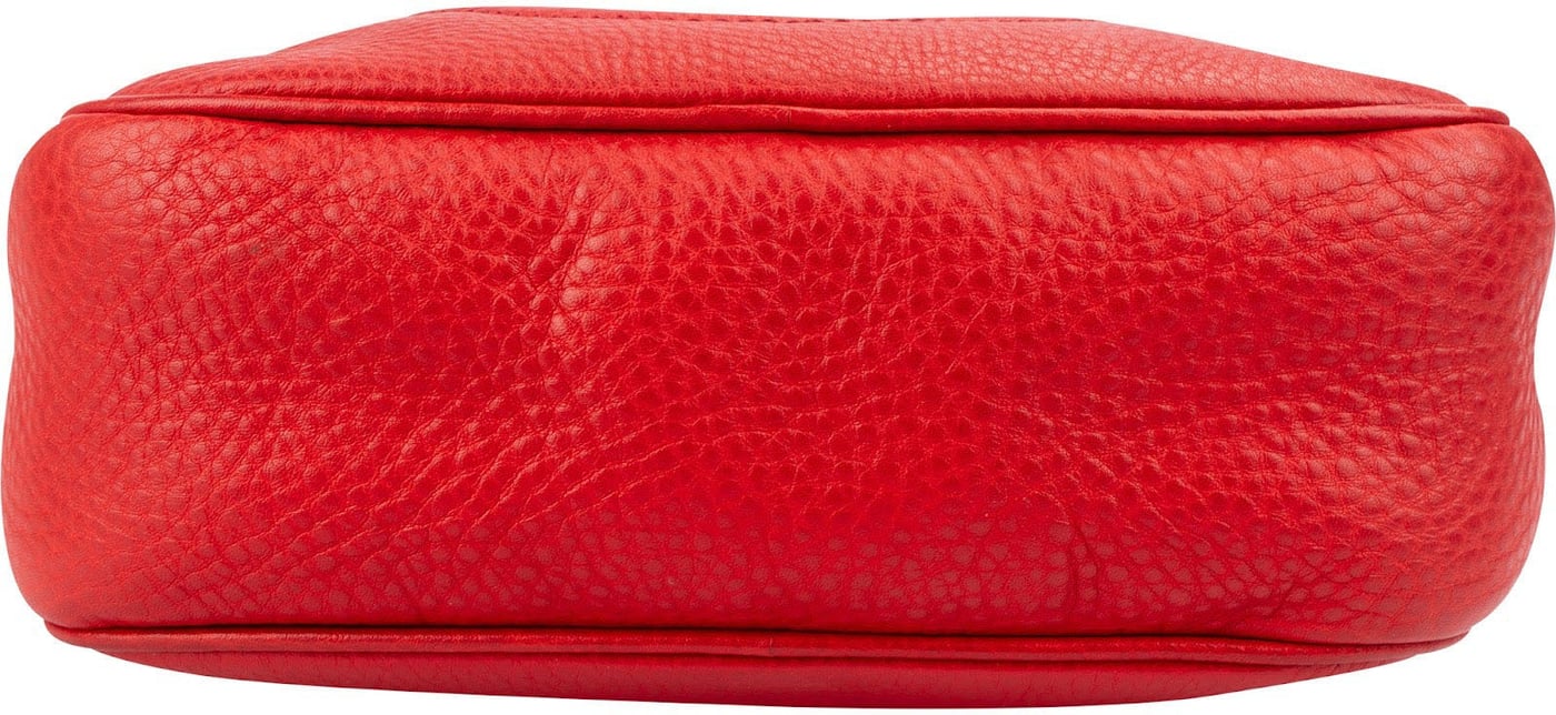Gucci Pebbled Leather Soho GG Disco Crossbody Bag